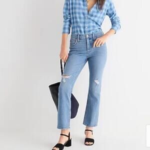 J. Crew Rocky Shore wash 9'' demi-boot crop jean